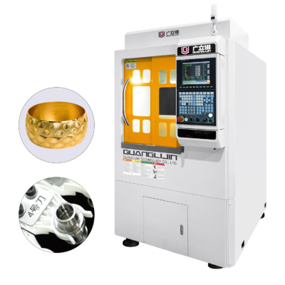 リングやブレスレット用9軸式CNC宝石彫刻機